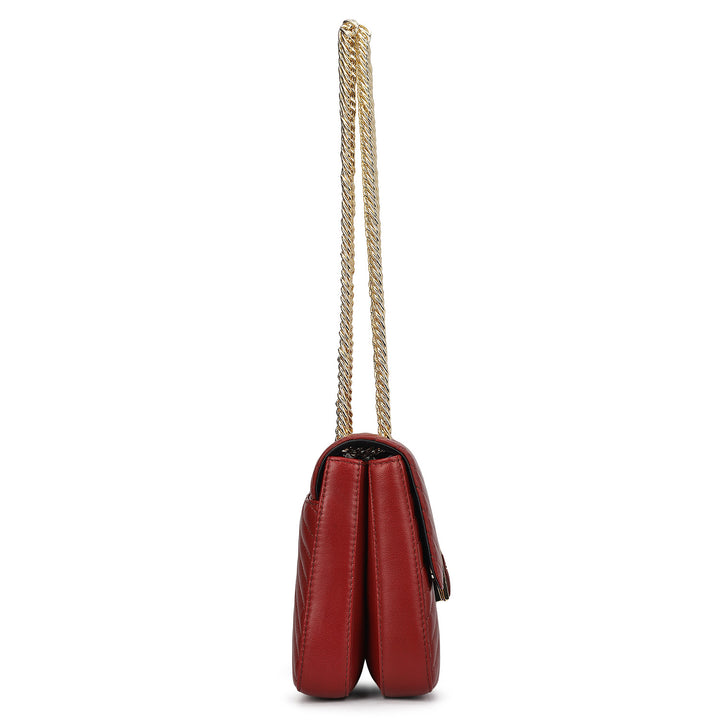 Chevron Double Chain Bag (S)
