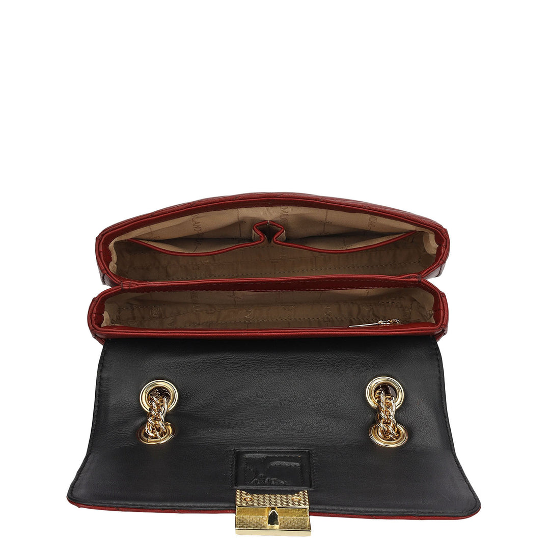 Chevron Double Chain Bag (S)