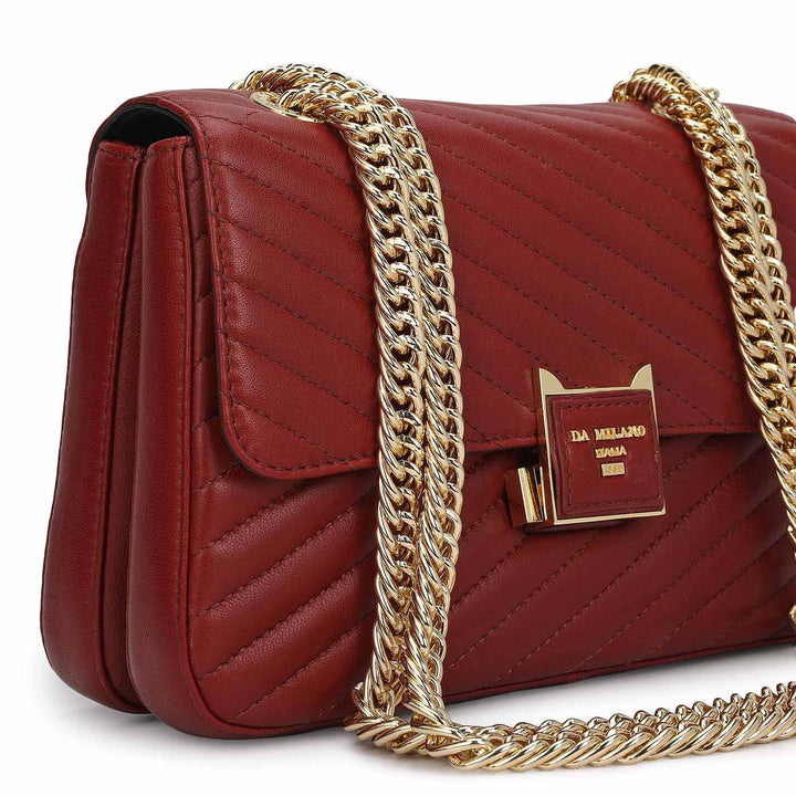 Chevron Double Chain Bag (S)