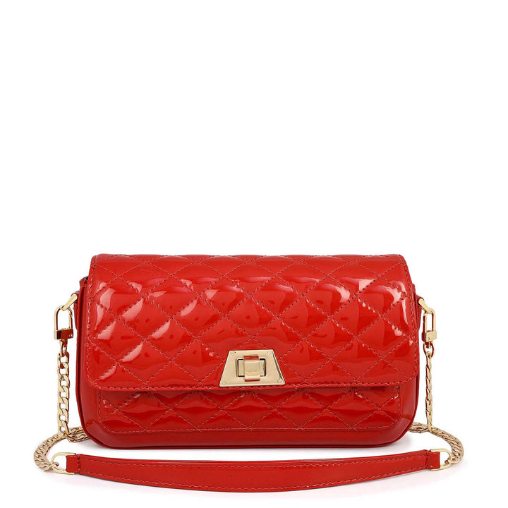 Small Patent Leather Sling - Red
