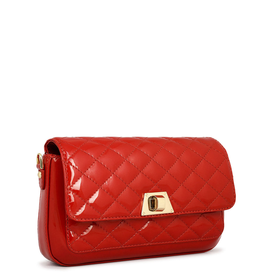 Small Patent Leather Sling - Red