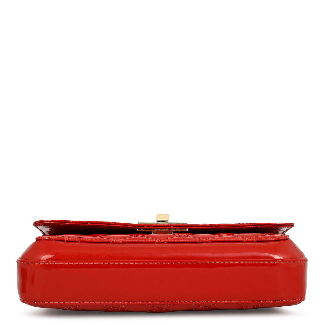 Small Patent Leather Sling - Red