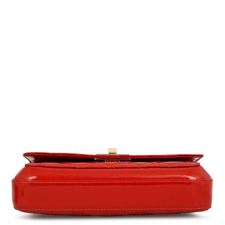 Small Patent Leather Sling - Red