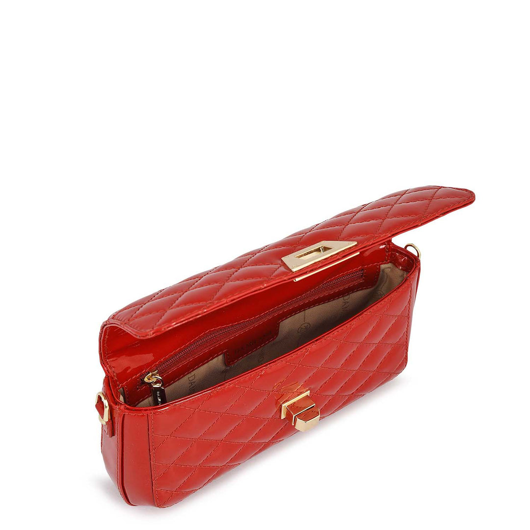 Small Patent Leather Sling - Red