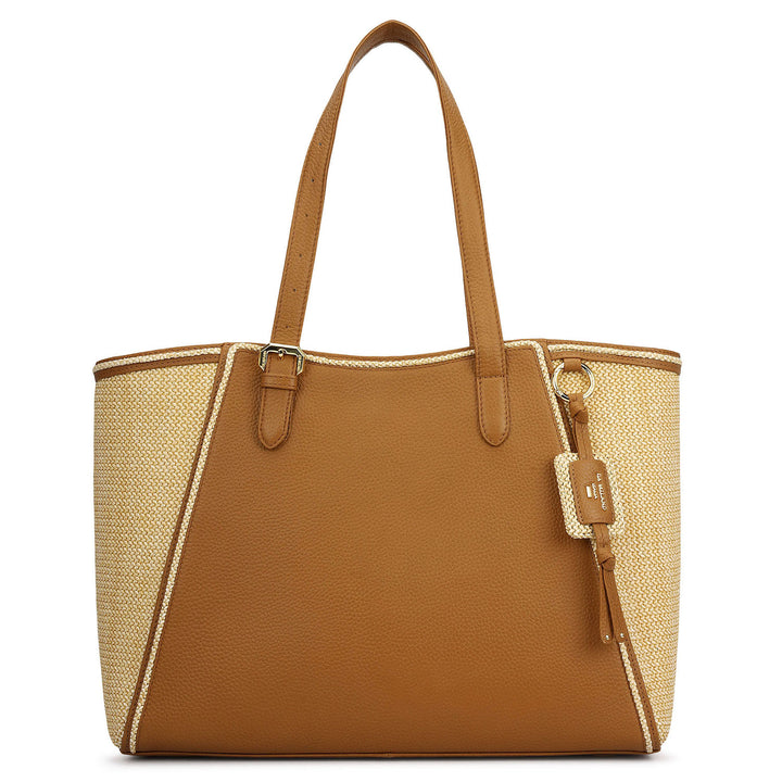 Raffia Repose Shopper Bag (L)