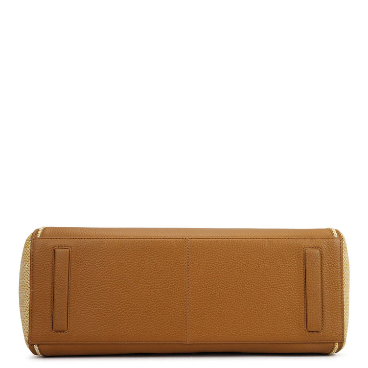 Raffia Repose Shopper Bag (L)