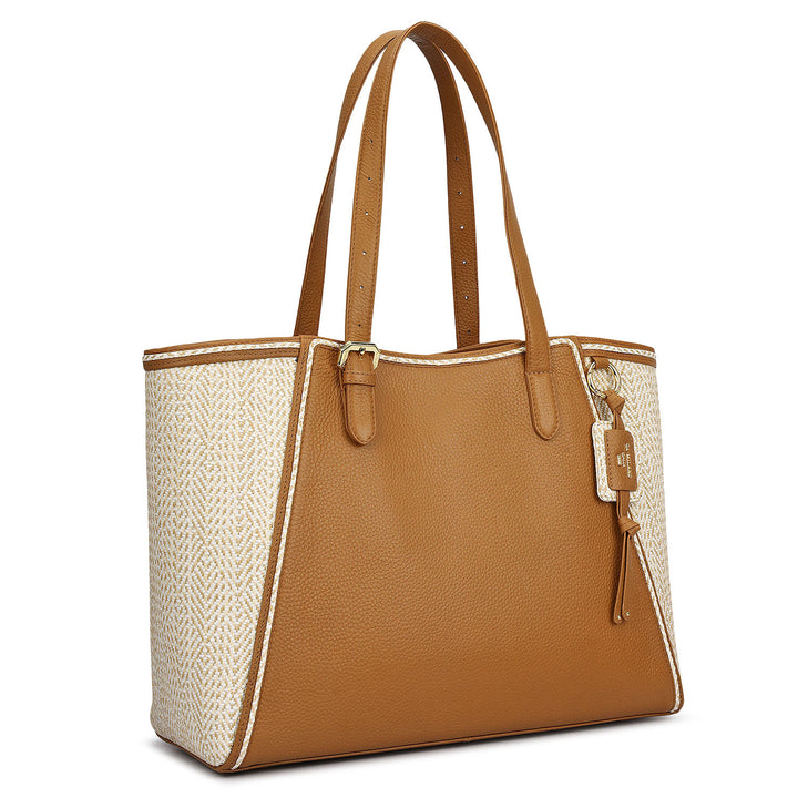 Raffia Repose Shopper Bag (L)