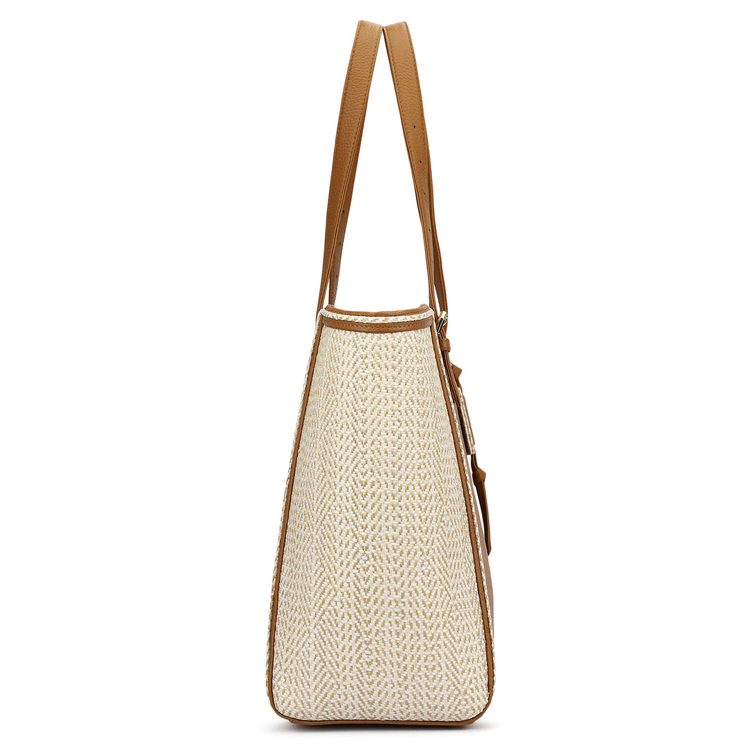 Raffia Repose Shopper Bag (L)