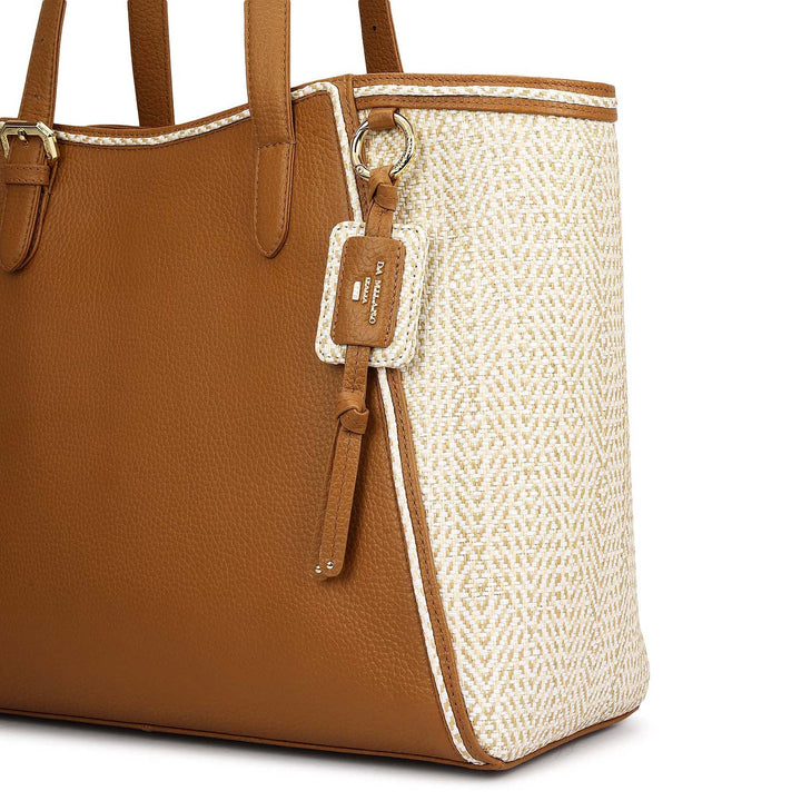 Raffia Repose Shopper Bag (L)