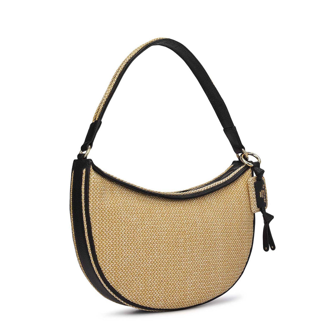 Raffia Repose Hobo Bag (S)