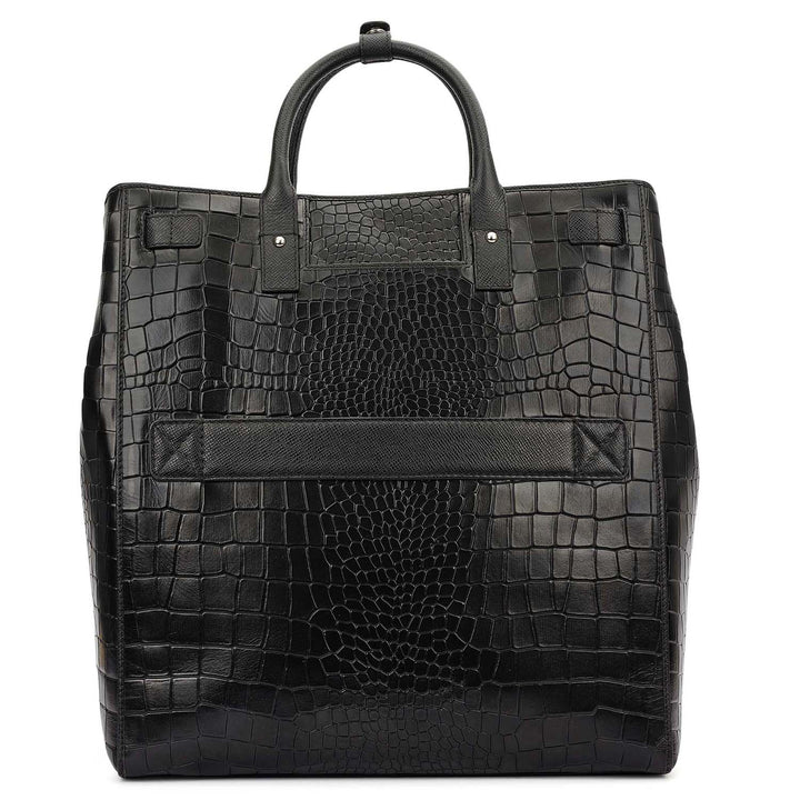 Croco Franzy Luggage Bag - Black