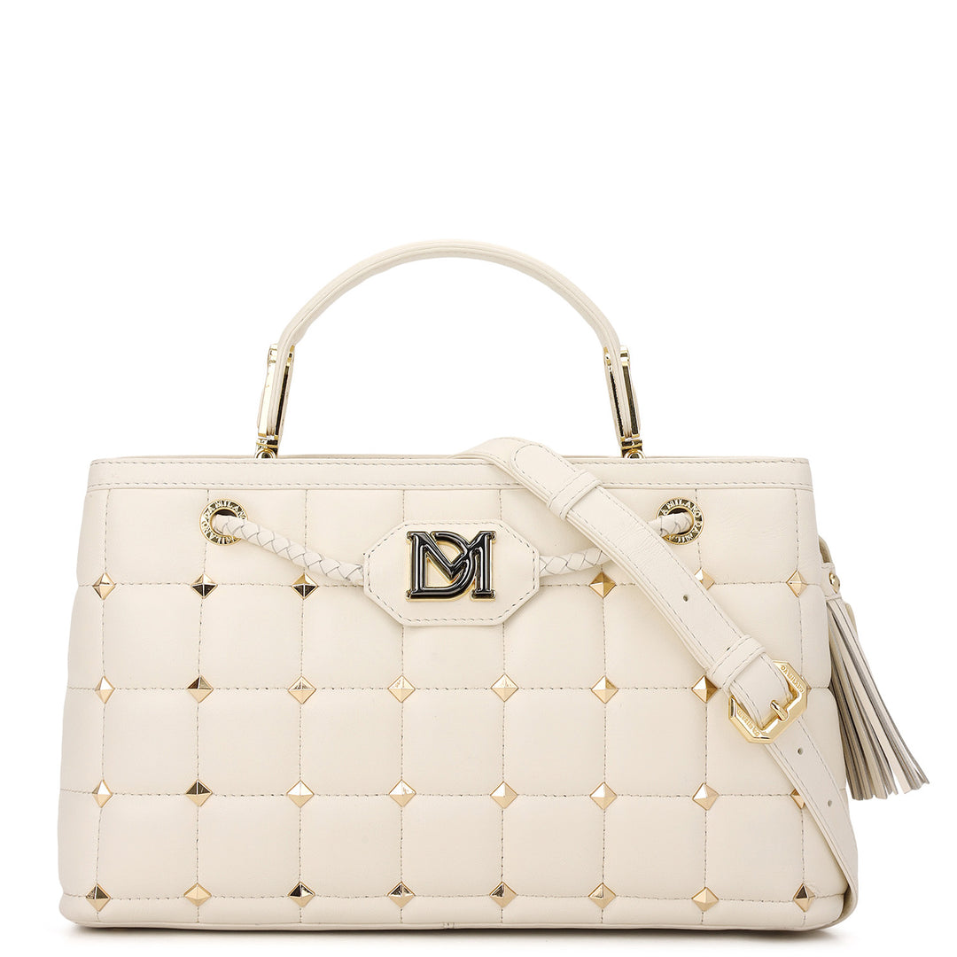 Quilted Top Handle Bag - Marshmallow