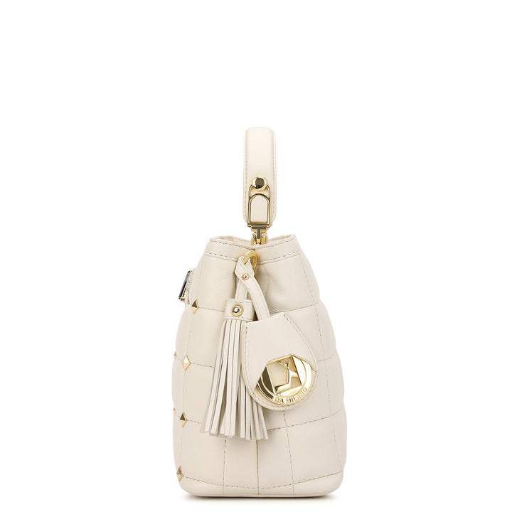 Quilted Top Handle Bag - Marshmallow