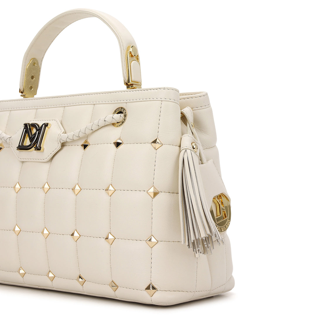 Quilted Top Handle Bag - Marshmallow