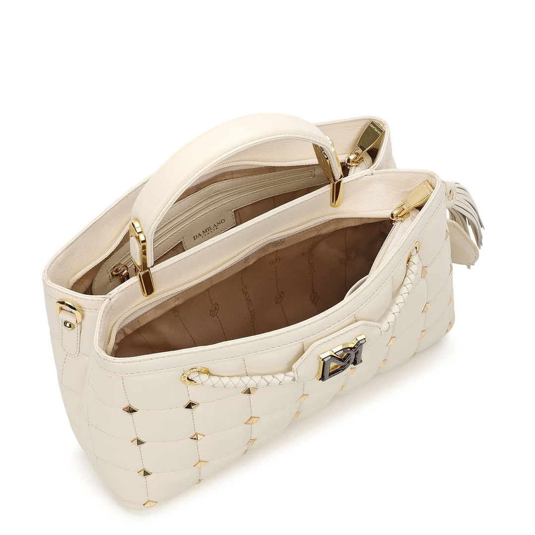 Quilted Top Handle Bag - Marshmallow