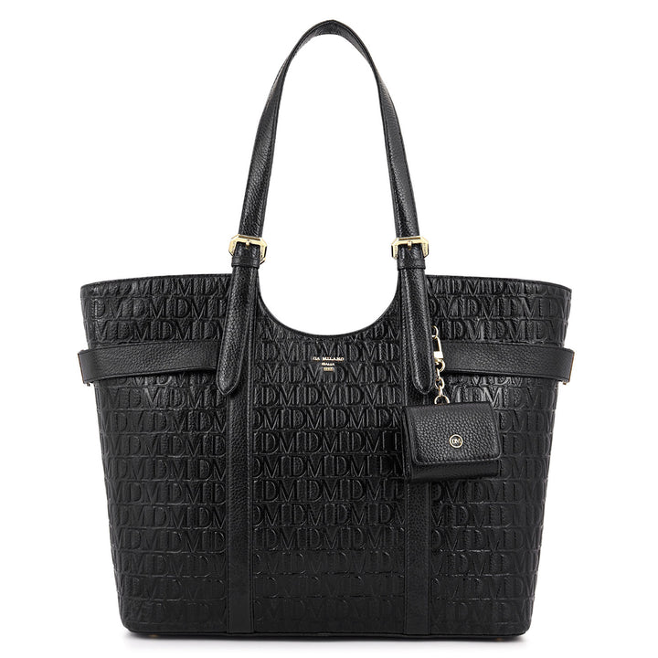 Monogram Shopper Bag - Black