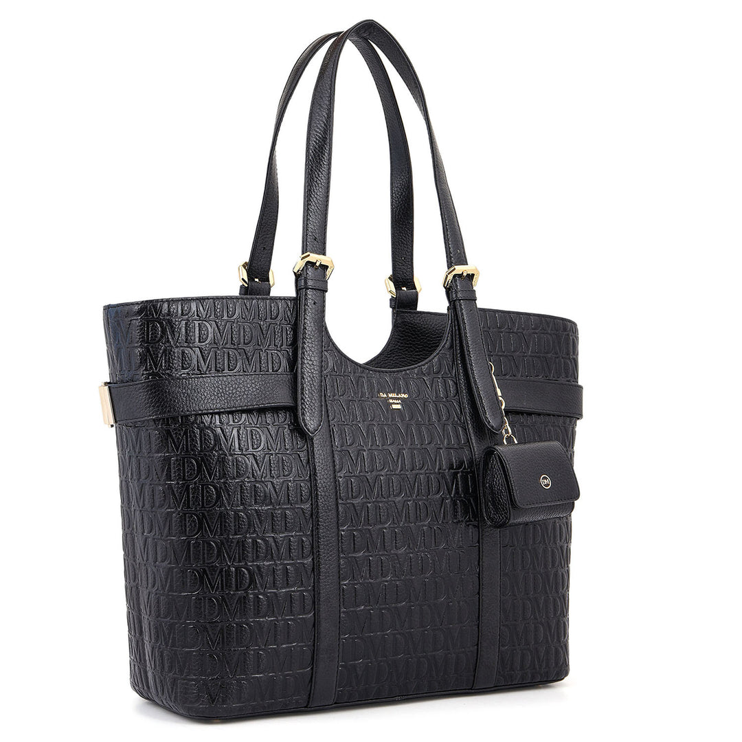 Monogram Shopper Bag - Black