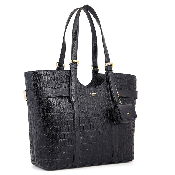 Monogram Shopper Bag - Black