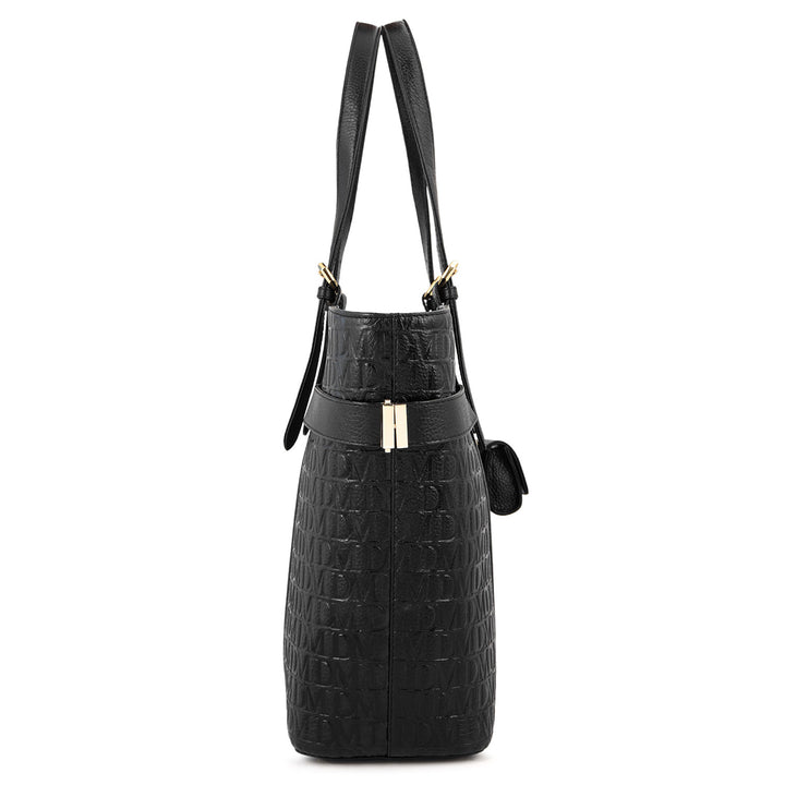 Monogram Shopper Bag - Black