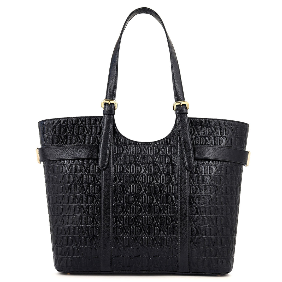 Monogram Shopper Bag - Black