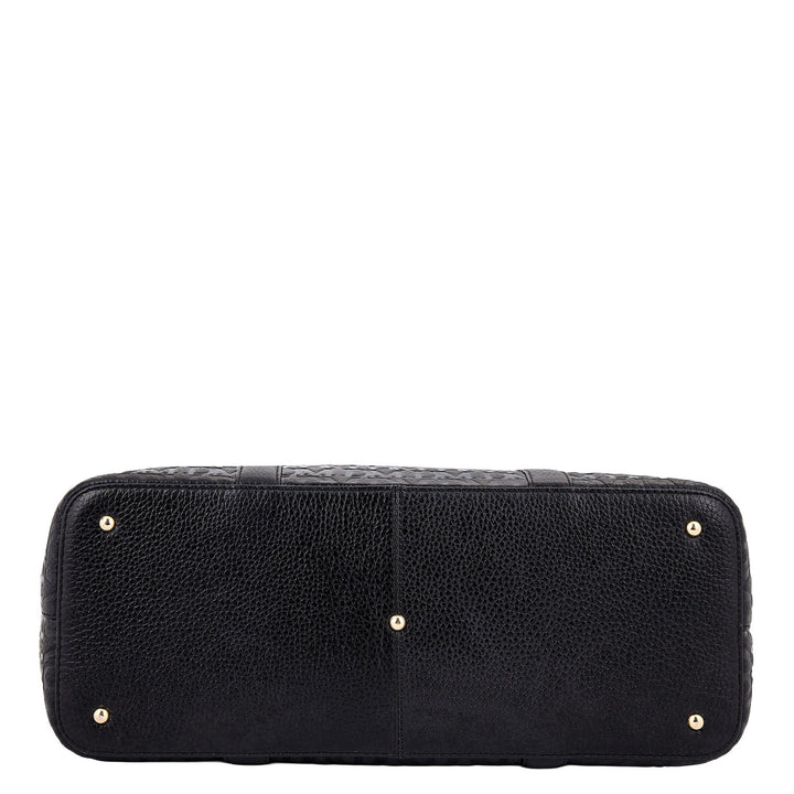 Monogram Shopper Bag - Black