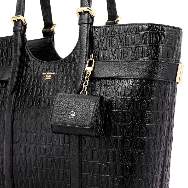Monogram Shopper Bag - Black
