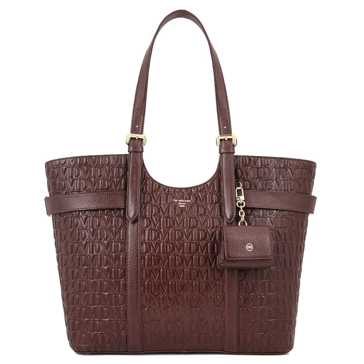 Monogram Shopper Bag - Mahogany
