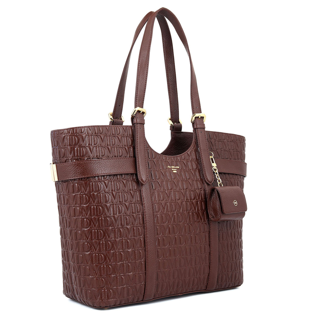 Monogram Shopper Bag - Mahogany