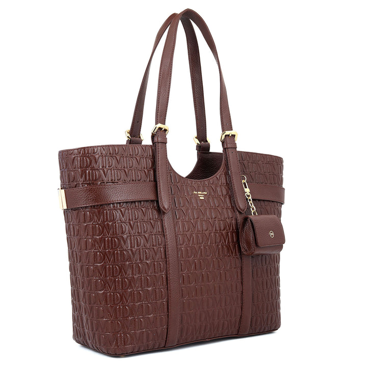 Monogram Shopper Bag - Mahogany