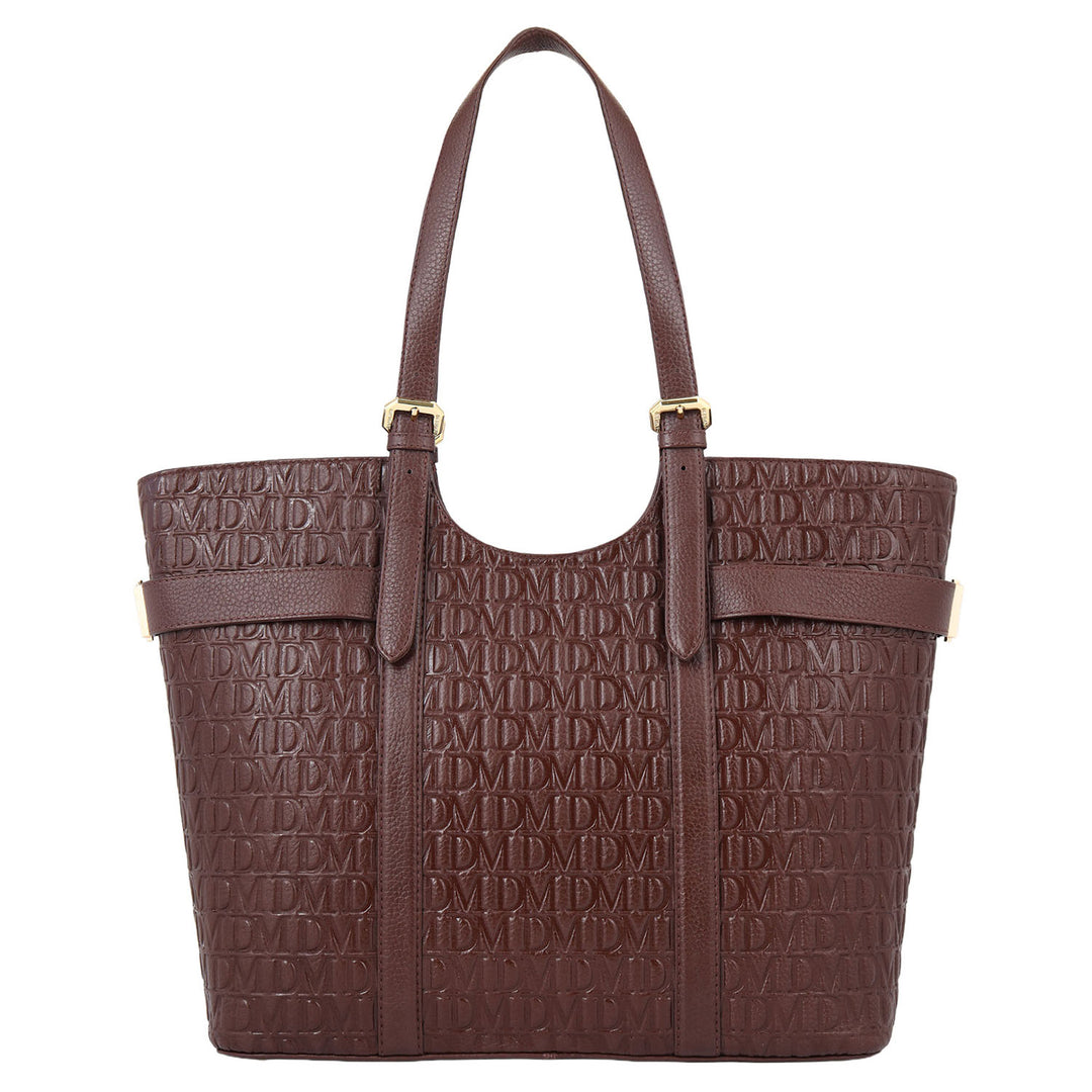 Monogram Shopper Bag - Mahogany