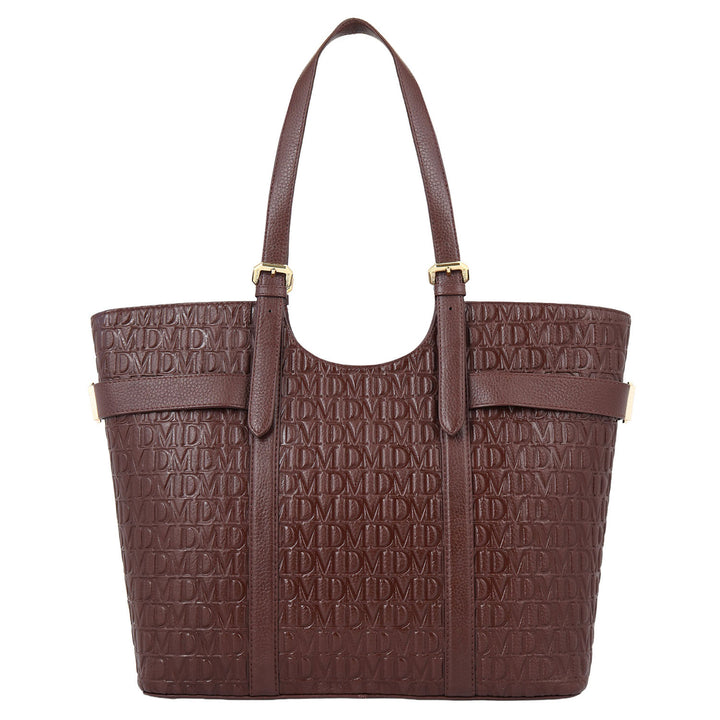 Monogram Shopper Bag - Mahogany