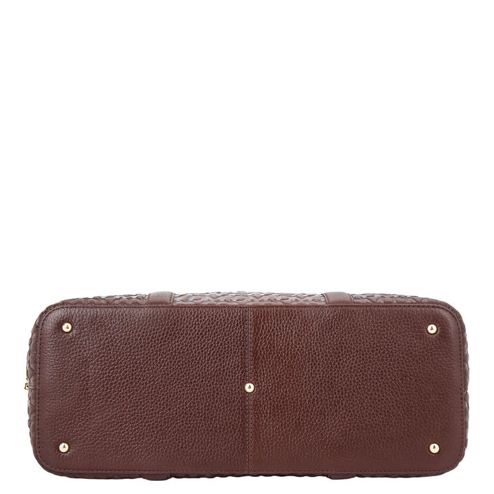 Monogram Shopper Bag - Mahogany