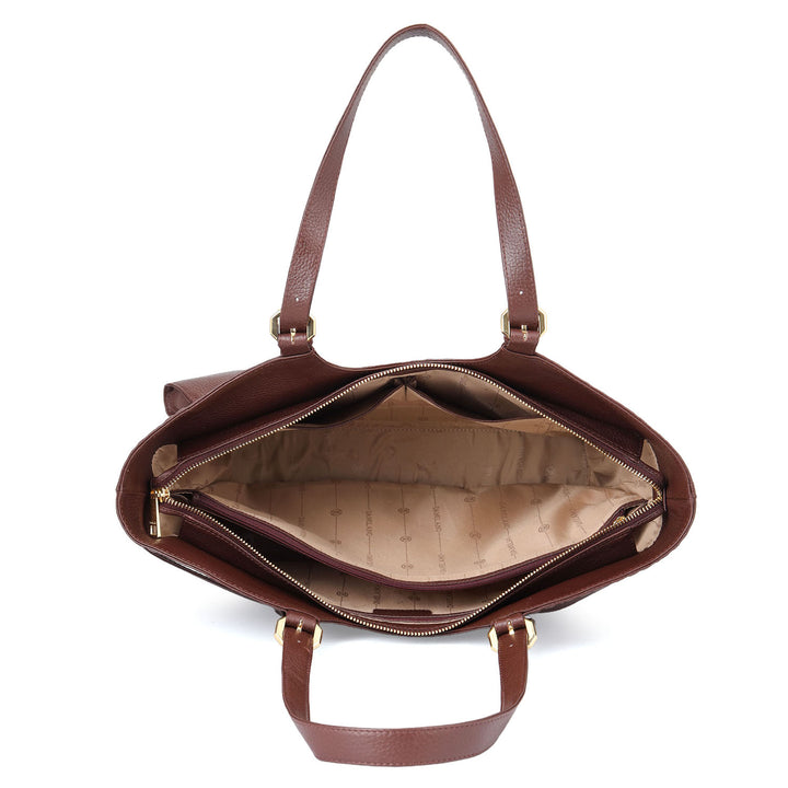 Monogram Shopper Bag - Mahogany