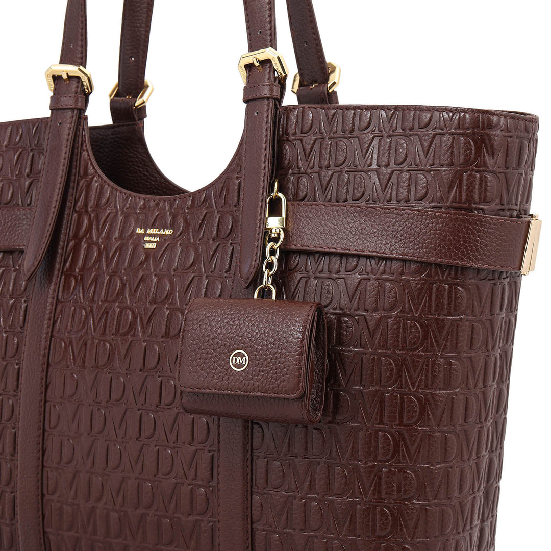 Monogram Shopper Bag - Mahogany