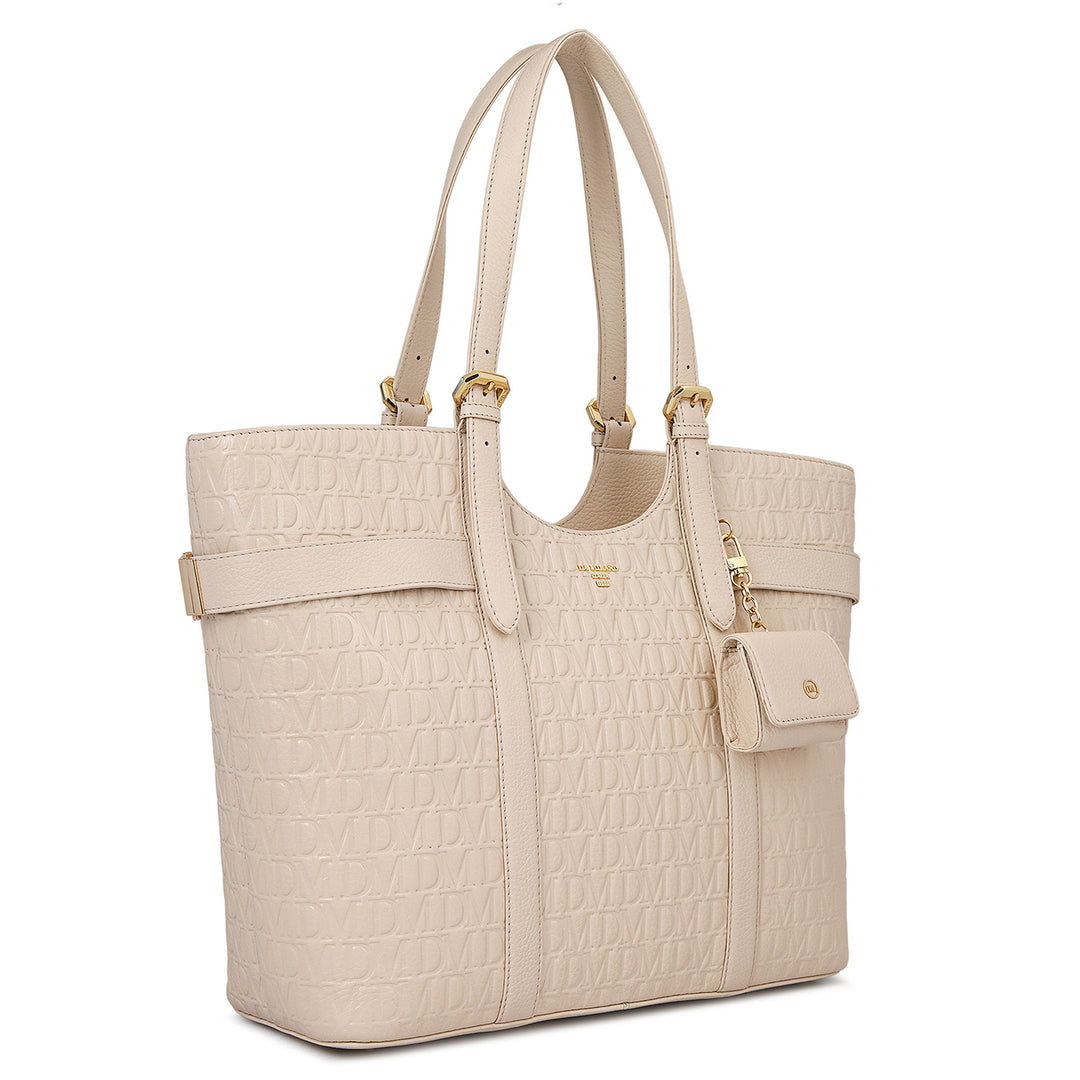 Monogram Shopper Bag - Marshmallow