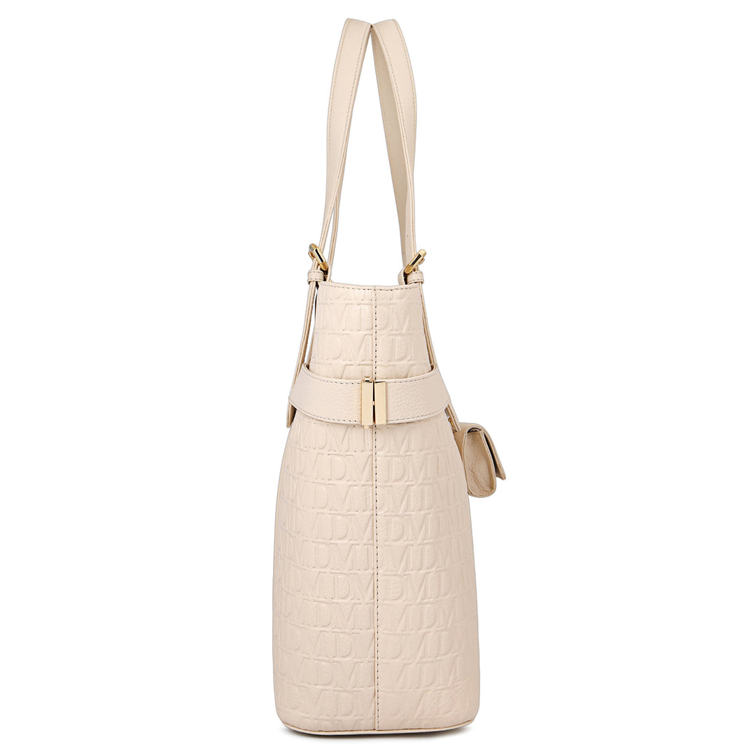 Monogram Shopper Bag - Marshmallow