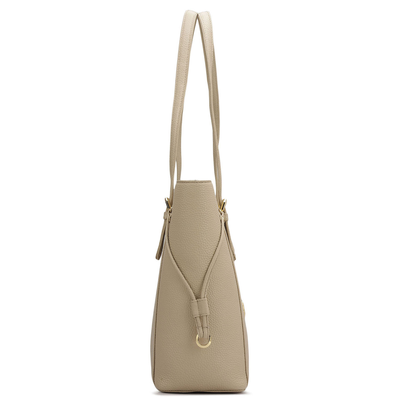 Large Wax Leather Tote - Dove