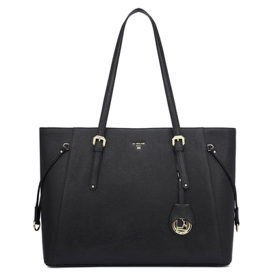 Franzy Leather Tote - Black