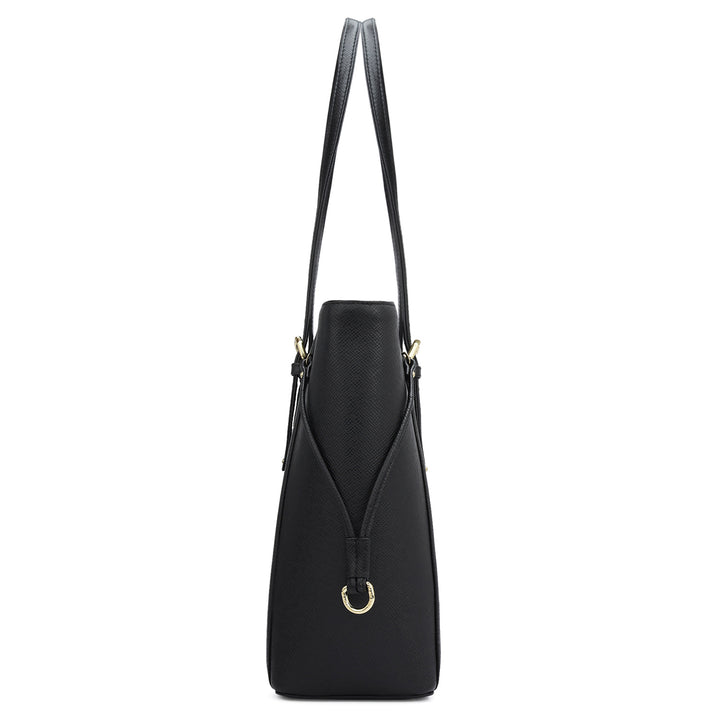 Franzy Leather Tote - Black