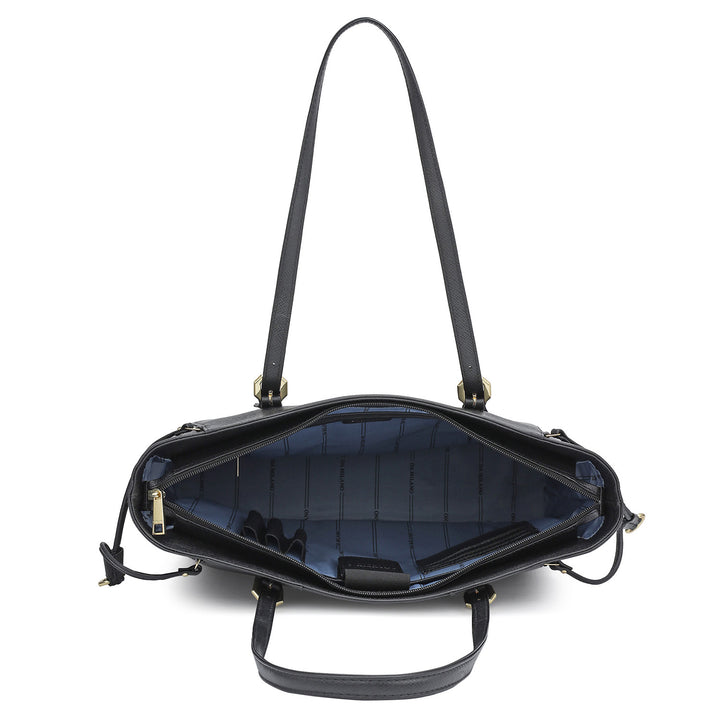 Franzy Leather Tote - Black