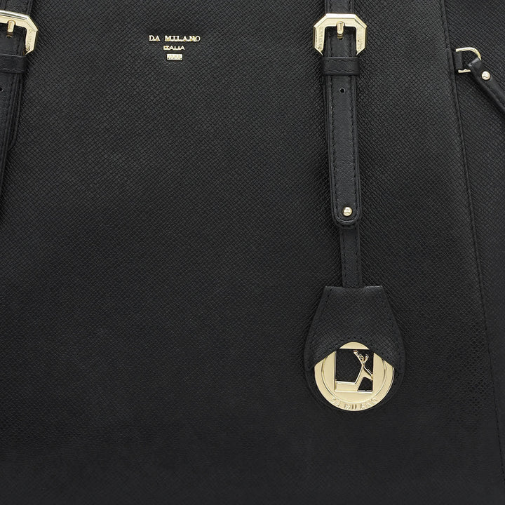 Franzy Leather Tote - Black