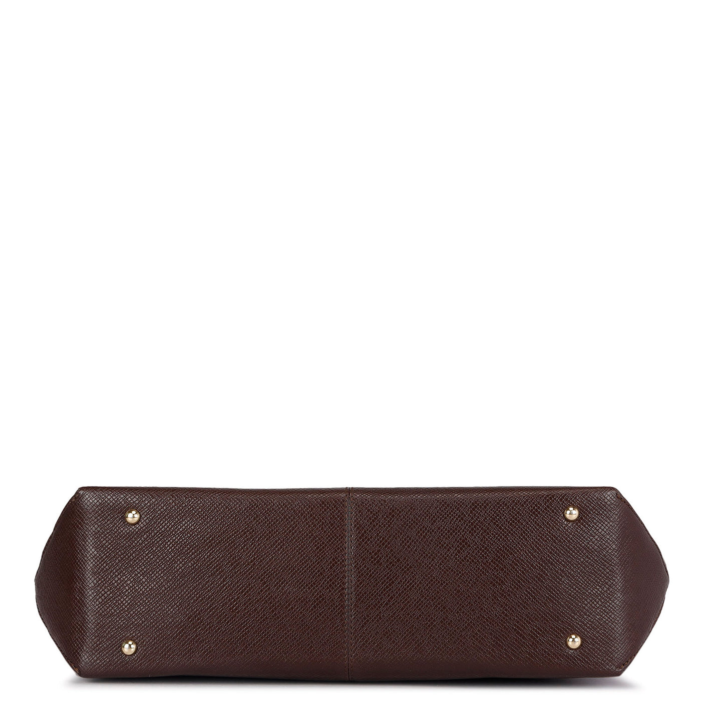 Medium Croco Leather Tote - Brown