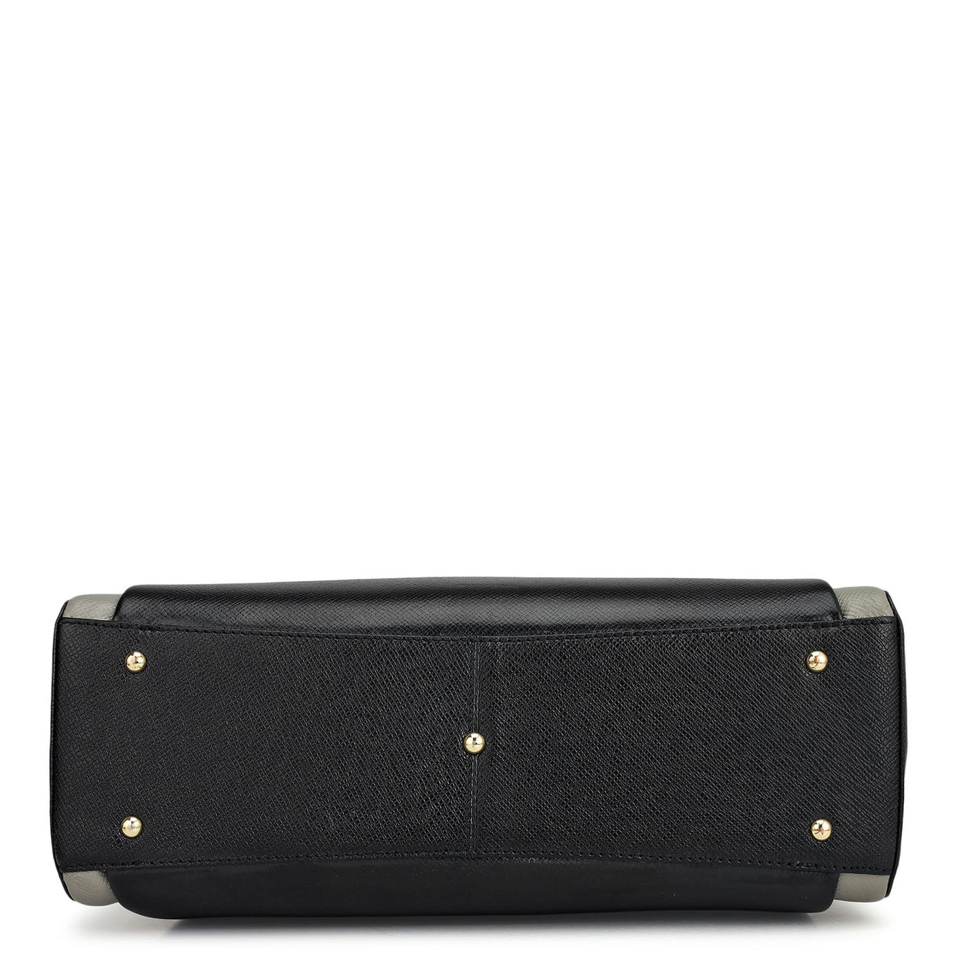 Medium Franzy Leather Satchel - Black