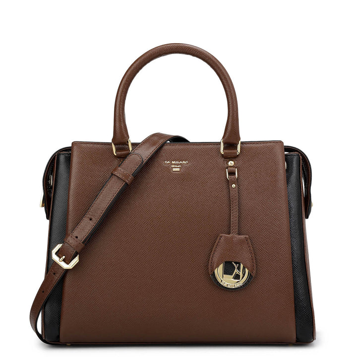 Medium Franzy Leather Satchel - Date