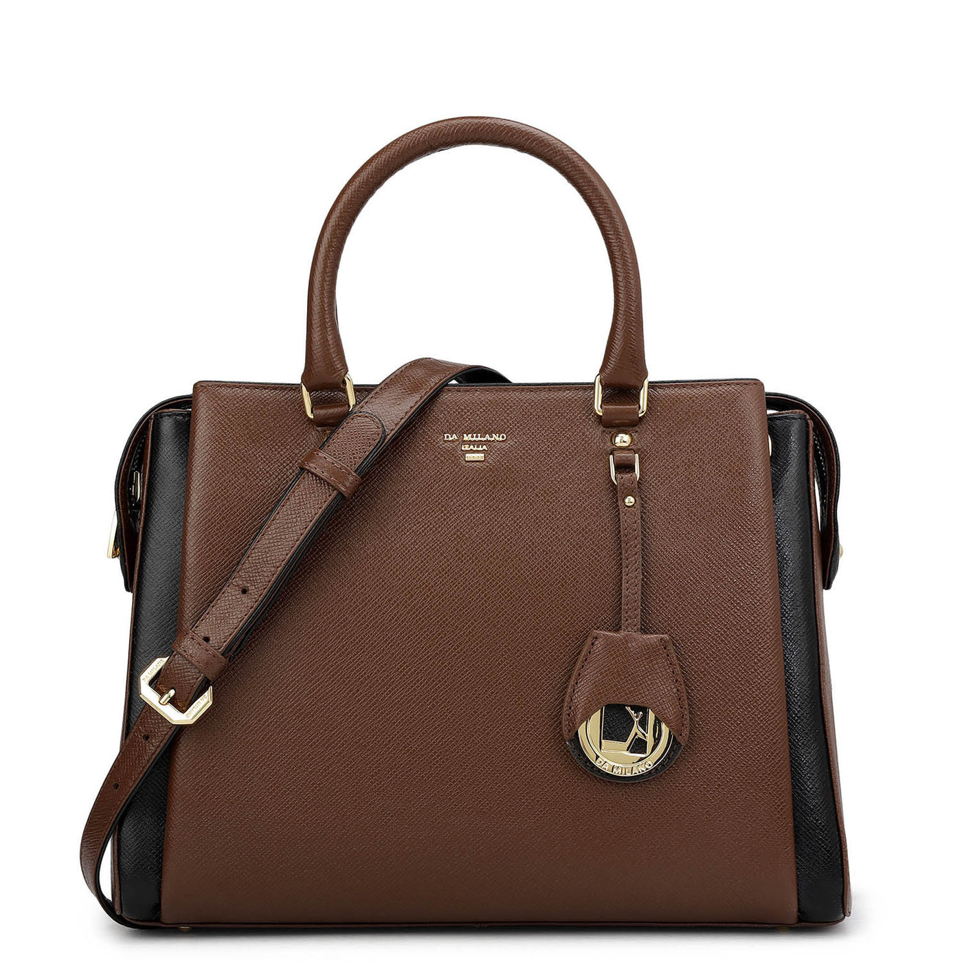 Medium Franzy Leather Satchel - Date