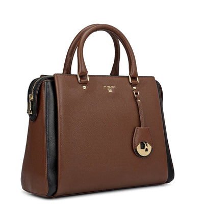 Medium Franzy Leather Satchel - Date