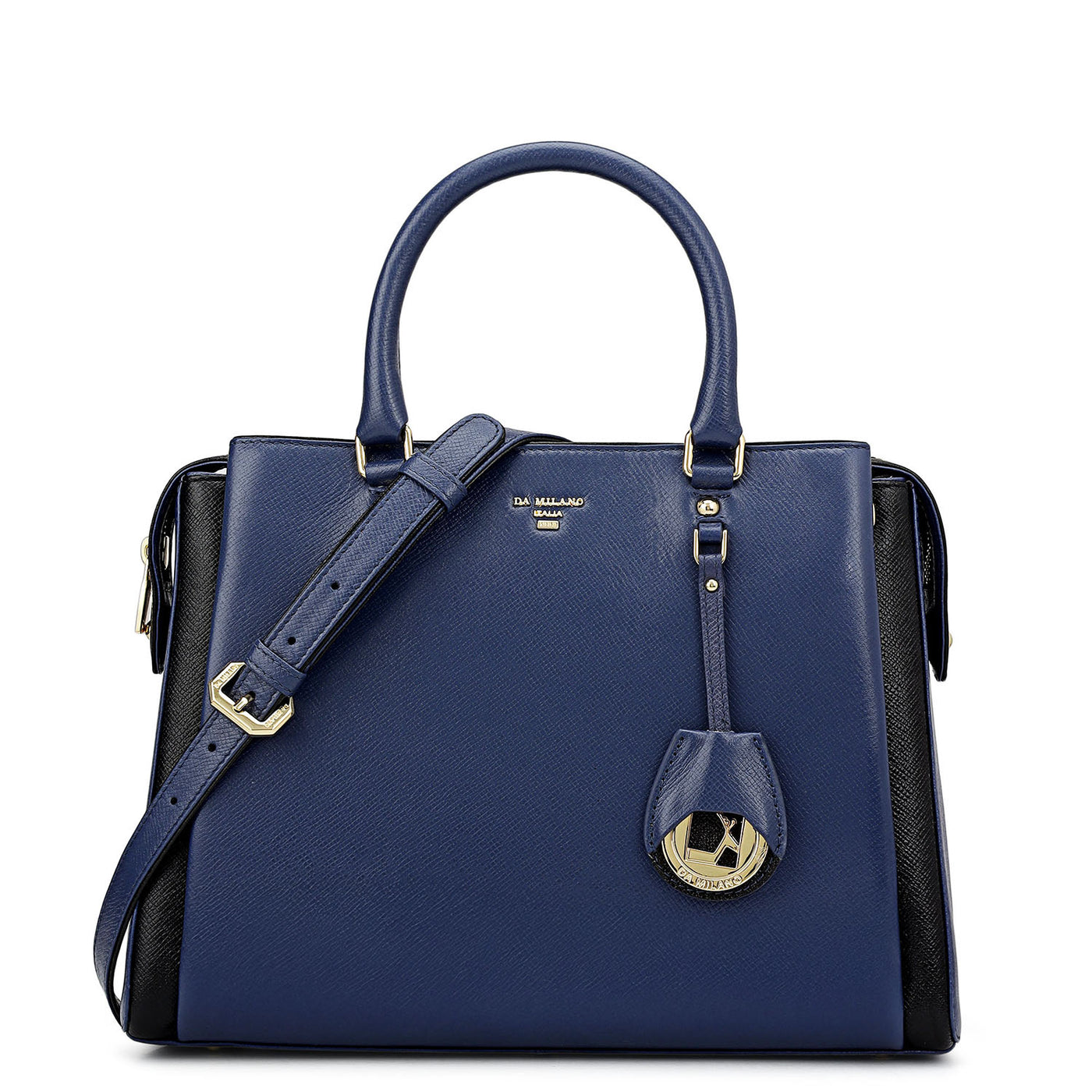 Medium Franzy Leather Satchel - Stardust