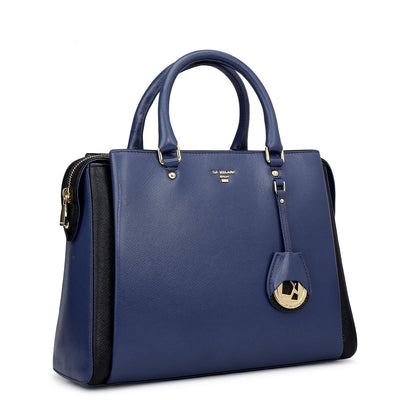 Medium Franzy Leather Satchel - Stardust
