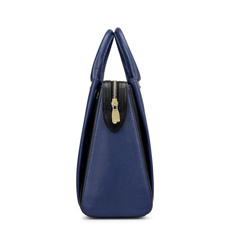 Medium Franzy Leather Satchel - Stardust