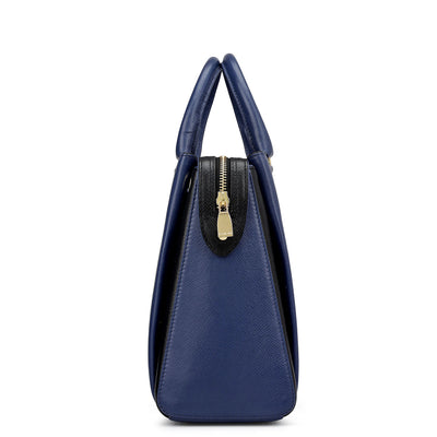Medium Franzy Leather Satchel - Stardust